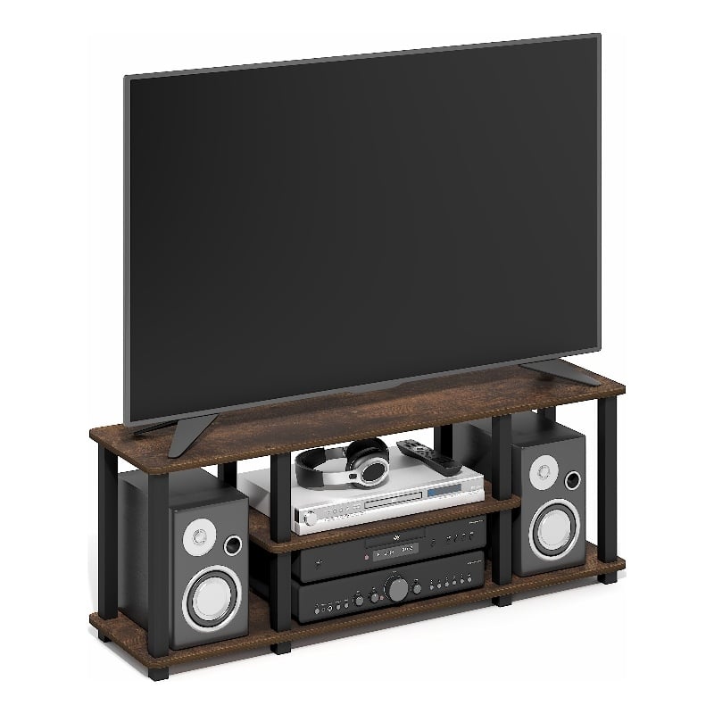Furinno TURN-N-TUBE 3-Tier Entertainment Center for TVs up to 50