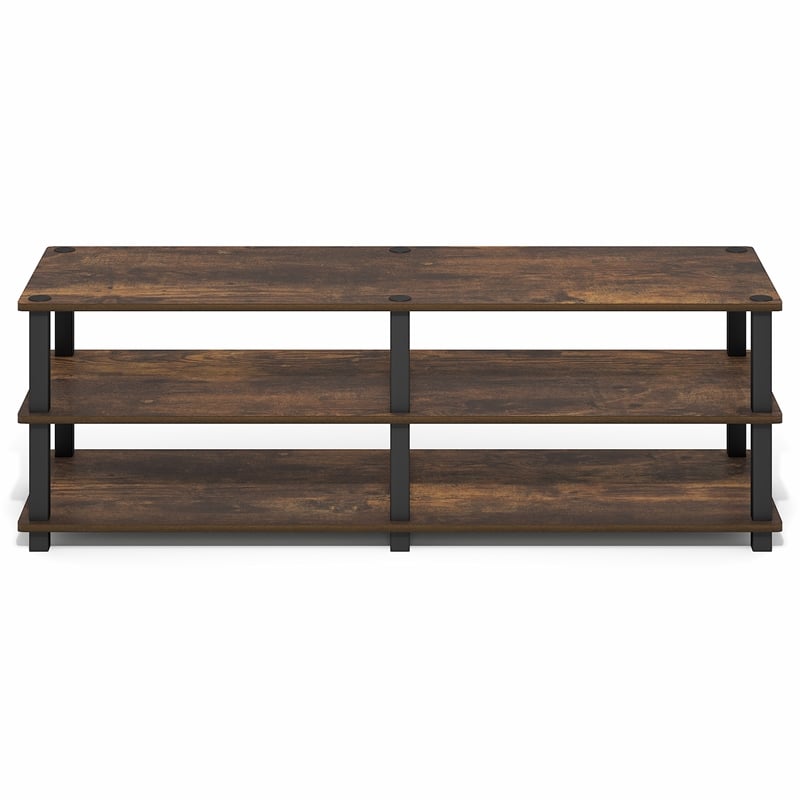 Furinno TURN-N-TUBE 3-Tier Entertainment Center for TVs up to 46