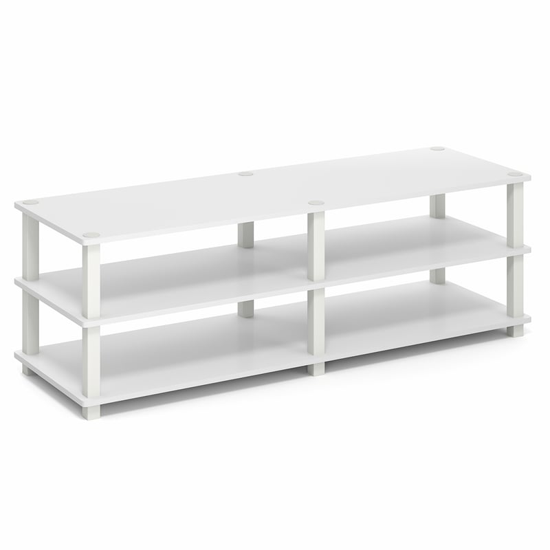 Furinno TURN-N-TUBE 3-Tier Entertainment Center for TVs up to 55