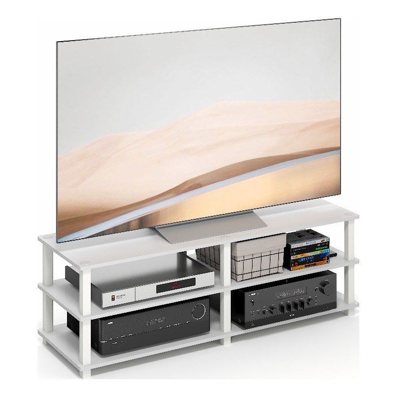 Furinno TURN-N-TUBE 3-Tier Entertainment Center for TVs up to 55