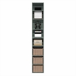 Furinno PASIR 8-Tier Stackable AdJUSTable Bookcase 9.3 x 11.8 x 70.9 Sage Green