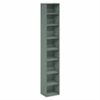 Furinno PASIR 8-Tier Stackable AdJUSTable Bookcase 9.3 x 11.8 x 70.9 Sage Green