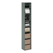 Furinno PASIR 8-Tier Stackable AdJUSTable Bookcase 9.3 x 11.8 x 70.9 Sage Green