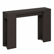 Furinno ARA 47-Inch Narrow Console Table with Bottom Shelf  Black Dark Oak
