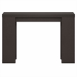 Furinno ARA 47-Inch Narrow Console Table with Bottom Shelf  Black Dark Oak