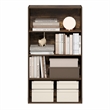 Furinno JAYA 4-Tier Open Shelving Book Shelf 9.5 x 23.6 x 41.9 Amber Pine
