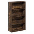 Furinno JAYA 4-Tier Open Shelving Book Shelf 9.5 x 23.6 x 41.9 Amber Pine