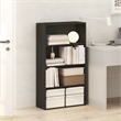 Furinno JAYA 4-Tier Open Shelving Book Shelf 9.5 x 23.6 x 41.9 Espresso