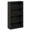Furinno JAYA 4-Tier Open Shelving Book Shelf 9.5 x 23.6 x 41.9 Espresso