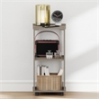 Furinno ROMAIN 2-Tier Tall Open Shelf Nightstand French Oak