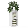 Furinno FULDA 2-Tier Narrow 10-In Width Bookcase 9.3 x 9.8 x 21.2 White
