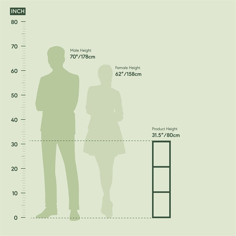 Furinno FULDA 3-Tier Narrow 6-In Width Bookcase 9.3 x 5.9 x 31.5 Blackwood
