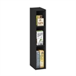 Furinno FULDA 3-Tier Narrow 6-In Width Bookcase 9.3 x 5.9 x 31.5 Blackwood