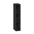 Furinno FULDA 3-Tier Narrow 6-In Width Bookcase 9.3 x 5.9 x 31.5 Blackwood