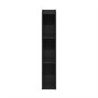 Furinno FULDA 3-Tier Narrow 6-In Width Bookcase 9.3 x 5.9 x 31.5 Blackwood