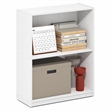 Furinno GRUEN 2-Tier Small Bookcase with Open Shelf 8.3 x 21.8 x 27 White