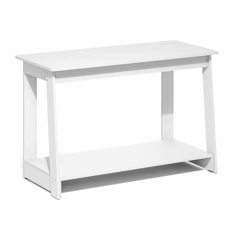 Furinno BEGINNING 2-Tier Entertainment Center for TV up to 36 Inch White