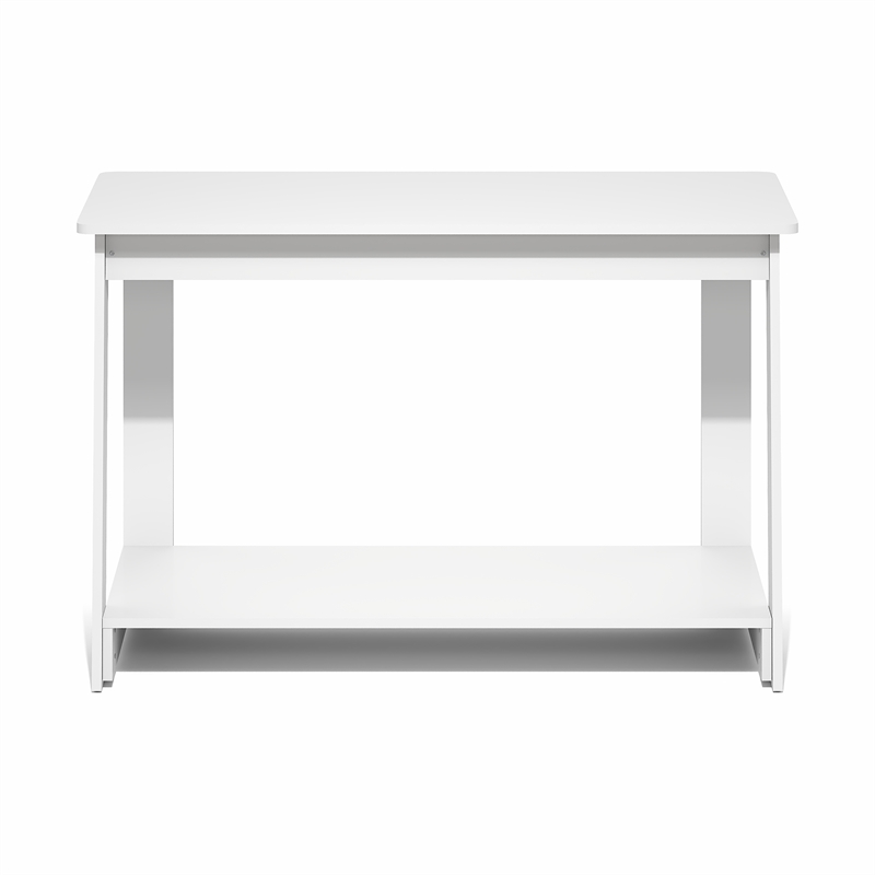 Furinno BEGINNING 2-Tier Entertainment Center for TV up to 36 Inch White