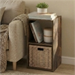 Furinno PELLI 2 Cube 2x1 Bookshelf 12.2 x 11.6 x 24.2 Amber Pine
