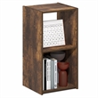 Furinno PELLI 2 Cube 2x1 Bookshelf 12.2 x 11.6 x 24.2 Amber Pine