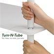 Furinno TURN-N-TUBE 6 Open Shelf Entertainment Center for TV up to 32 Inch White