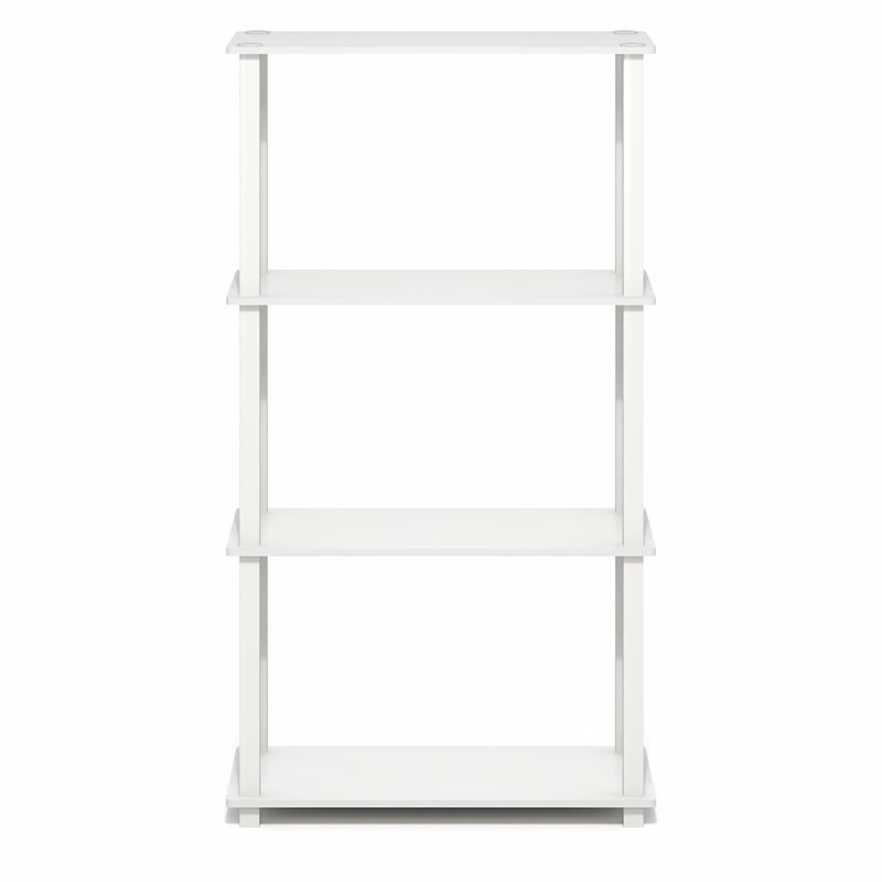 Furinno FULDA 3-Tier Narrow 10-In Width Bookcase 9.3 x 9.8 x 31.5