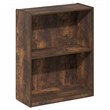 Furinno GRUEN 2-Tier Small Open Shelf Bookcase 8.3 x 21.8 x 27 Amber Pine