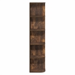 Furinno PASIR 5-Tier Corner Open Shelf Bookshelf 9.3 x 12 x 51.7 Amber Pine