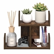Furinno HERMITE 2-Tier U-shape Office Organization Shelf Amber Pine