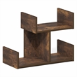 Furinno HERMITE 2-Tier U-shape Office Organization Shelf Amber Pine