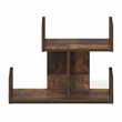 Furinno HERMITE 2-Tier U-shape Office Organization Shelf Amber Pine