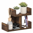Furinno HERMITE 2-Tier U-shape Office Organization Shelf Amber Pine