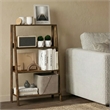 Furinno LADDER 4-Tier Ladder Open Frame Bookcase Amber Pine