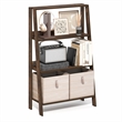 Furinno LADDER 4-Tier Ladder Open Frame Bookcase Amber Pine