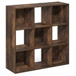 Furinno PELLI 9-Cube 3x3 Cube Bookcase 11.7 x 35.3 x 35.4 Amber Pine