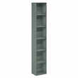 Furinno LUDER 6-Tier Tall Open Shelving Bookshelf 9.3 x 12 x 71 Sage Green