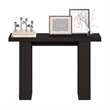 Furinno ARA 47-Inch Console Table with 2 Bottom Shelf Black Dark Oak