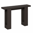 Furinno ARA 47-Inch Console Table with 2 Bottom Shelf Black Dark Oak