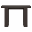 Furinno ARA 47-Inch Console Table with 2 Bottom Shelf Black Dark Oak