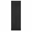 Furinno ROBIN 5-Tier Pantry Cabinet 23W with 2 Shaker-Doors Black Woodgrain
