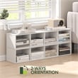 Furinno FULDA 4-Tier 8-In Width Narrow Bookcase 9.3 x 7.9 x 41.6 White