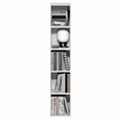 Furinno FULDA 5-Tier 10-In Width Narrow Bookcase 9.3 x 9.8 x 51.9 White
