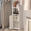 Furinno FULDA 4-Tier Adjustable Narrow Closet Organizer Storage/Door 24H  White