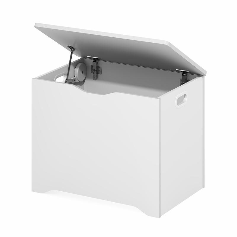 Furinno BASIC Storage Chest Storage Bench/Safety Hinged Soft Closed Lid White