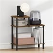 Furinno TURN-N-TUBE 3-Tier Open Nightstand Toolless Side/End Table Amber Pine
