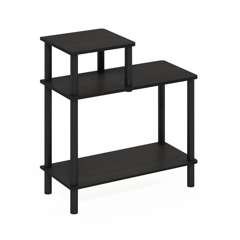 Furinno TURN-N-TUBE 3-Tier Open Nightstand Toolless Side/End Table Espresso