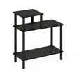 Furinno TURN-N-TUBE 3-Tier Open Nightstand Toolless Side/End Table Espresso