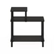 Furinno TURN-N-TUBE 3-Tier Open Nightstand Toolless Side/End Table Espresso