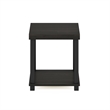 Furinno TURN-N-TUBE 2-Tier Thick Tabletop Toolless Open Nightstand Espresso