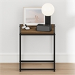 Furinno CAMNUS Metal Frame Nightstand Toolless Side/End Table Columbia Walnut